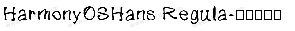 HarmonyOSHans Regula字体转换